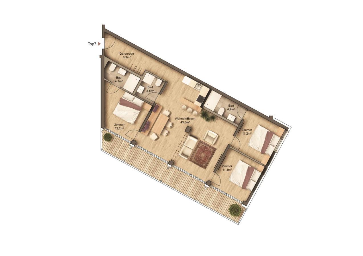 זיפלד אין טירול Panorama Residence Moesern מראה חיצוני תמונה